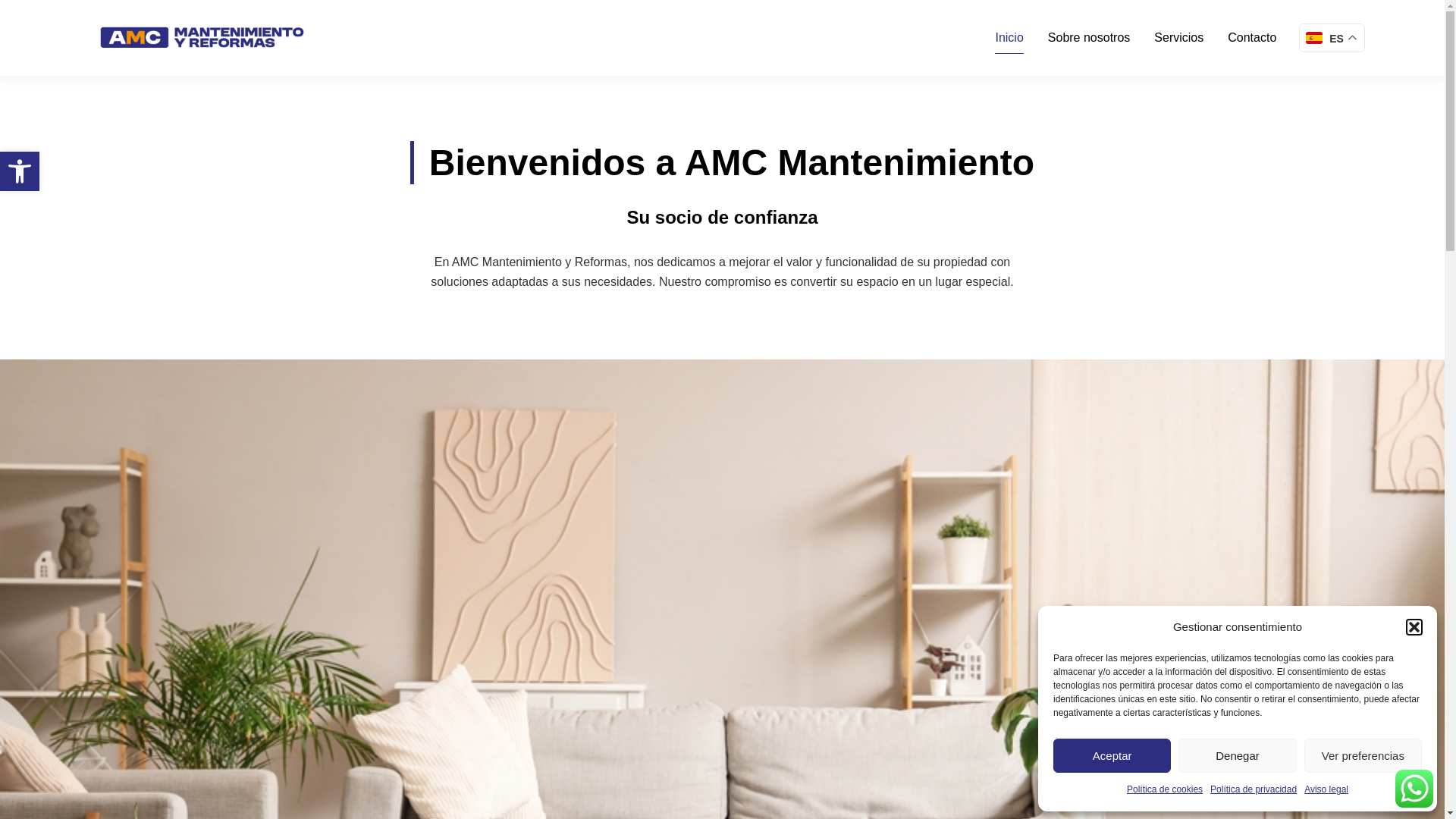 website screenshot of https://amcinstalaciones.es/
