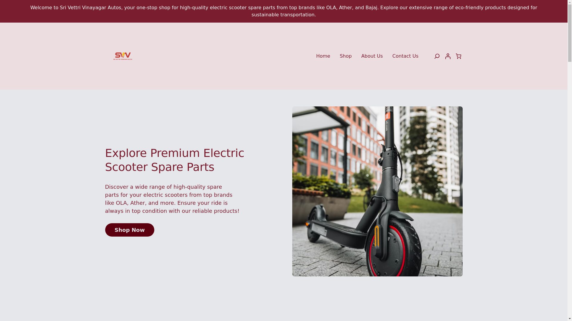 website screenshot of https://svvautos.com/