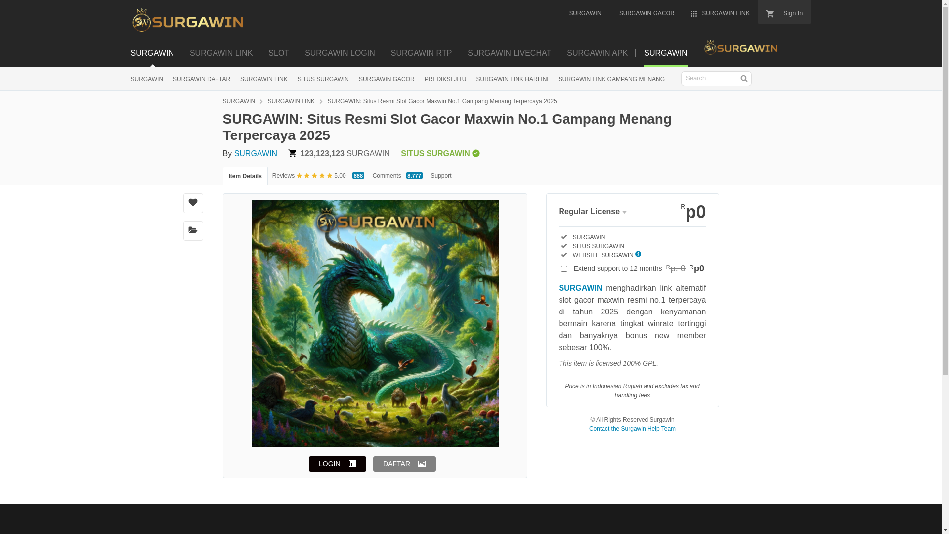 website screenshot of https://surgawin-surga.pages.dev/