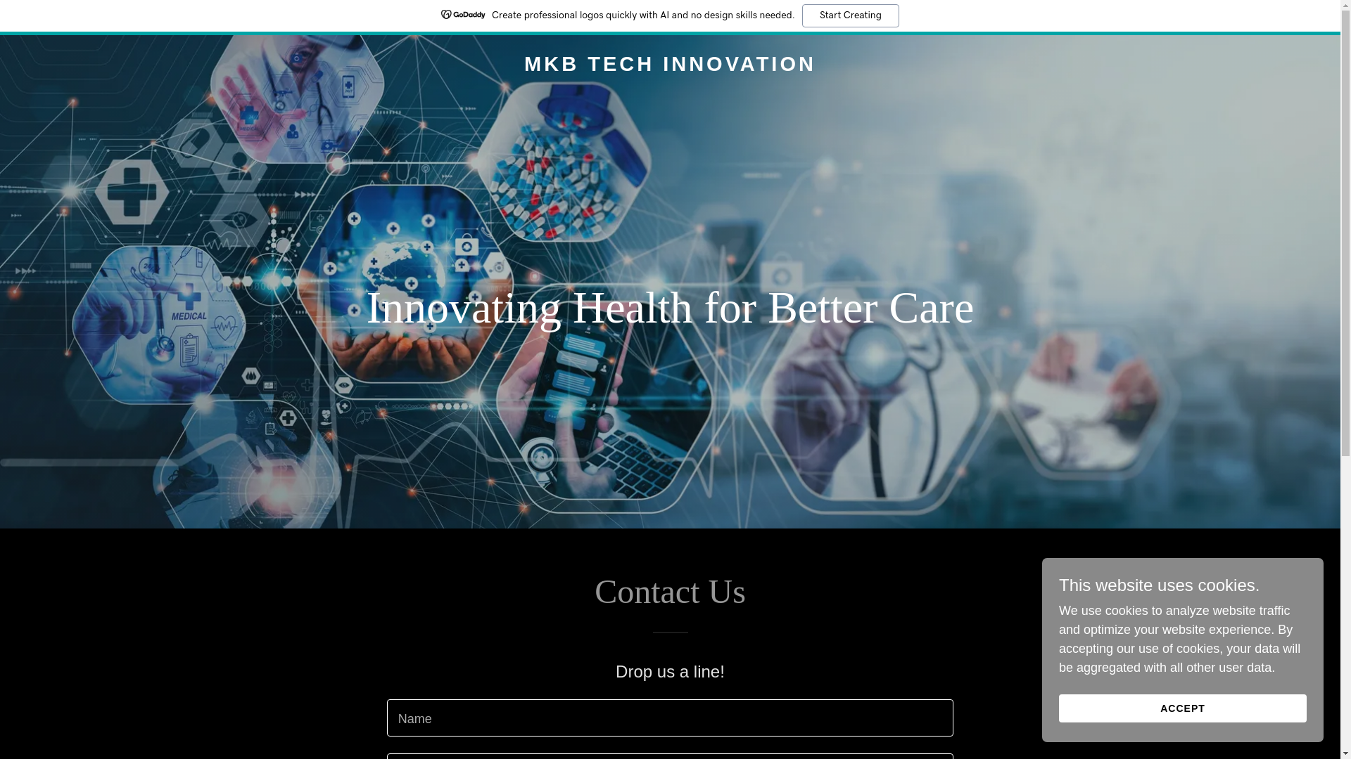 website screenshot of https://mkbtechinnovation.com/