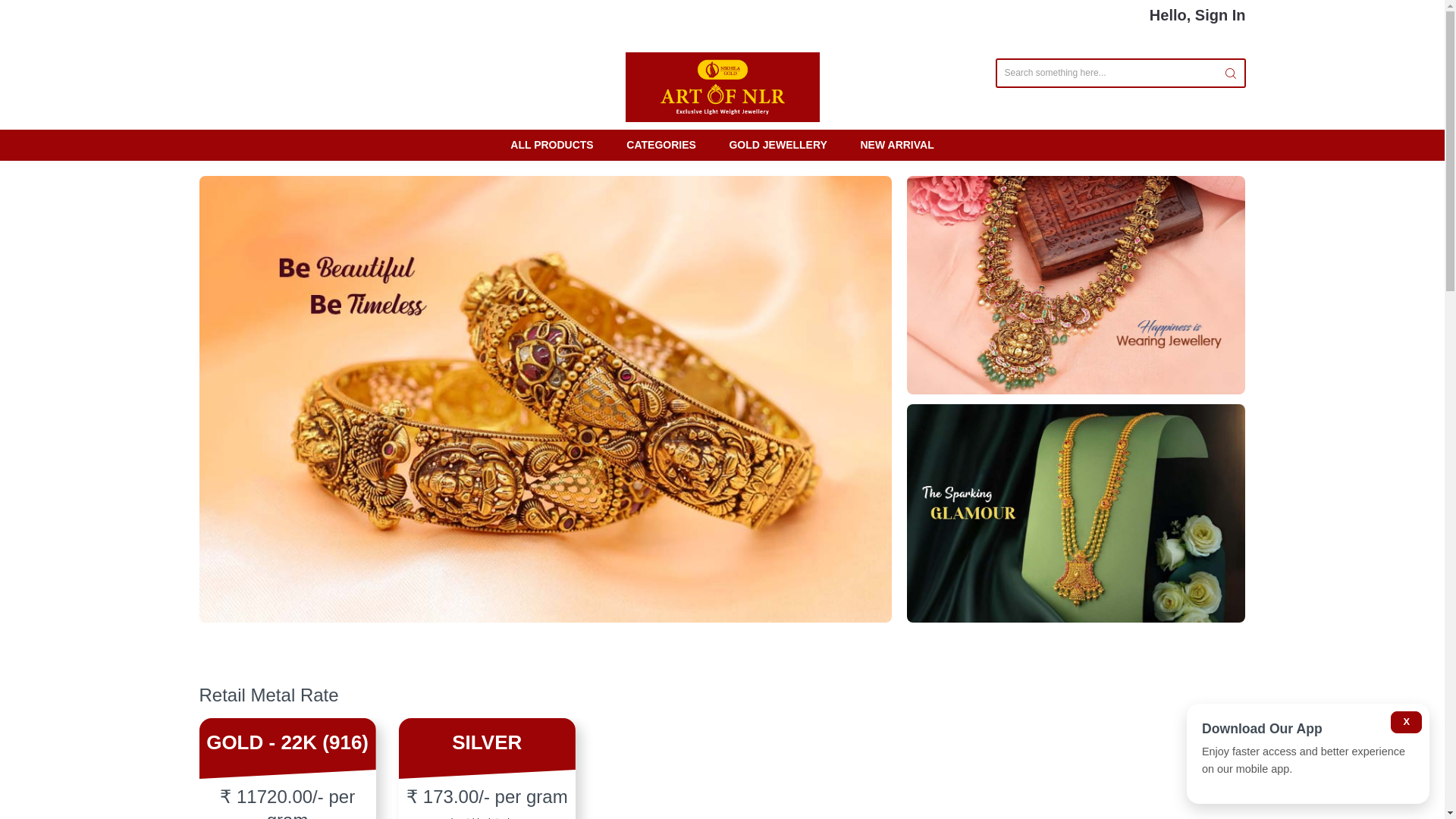 website screenshot of https://artofnlr.com/