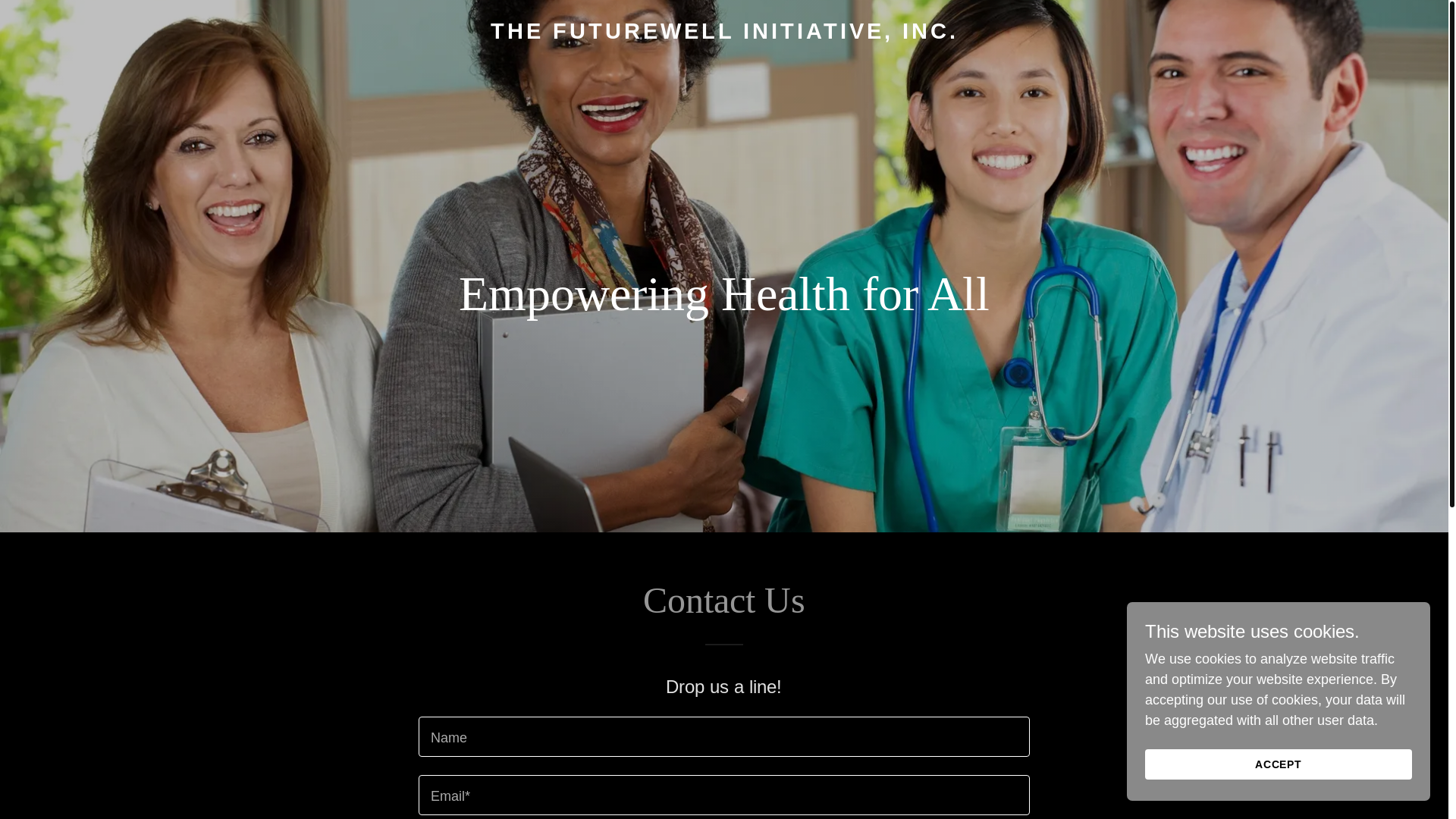website screenshot of https://futurewellinitiative.org/