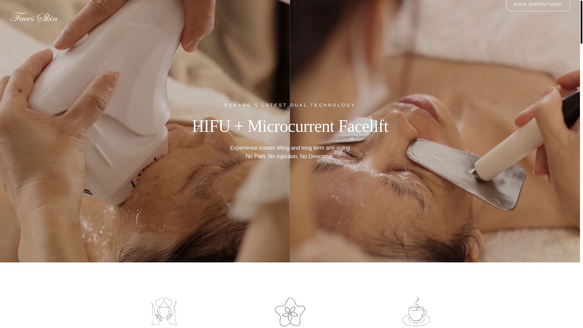 website screenshot of https://faces-skin.pages.dev/