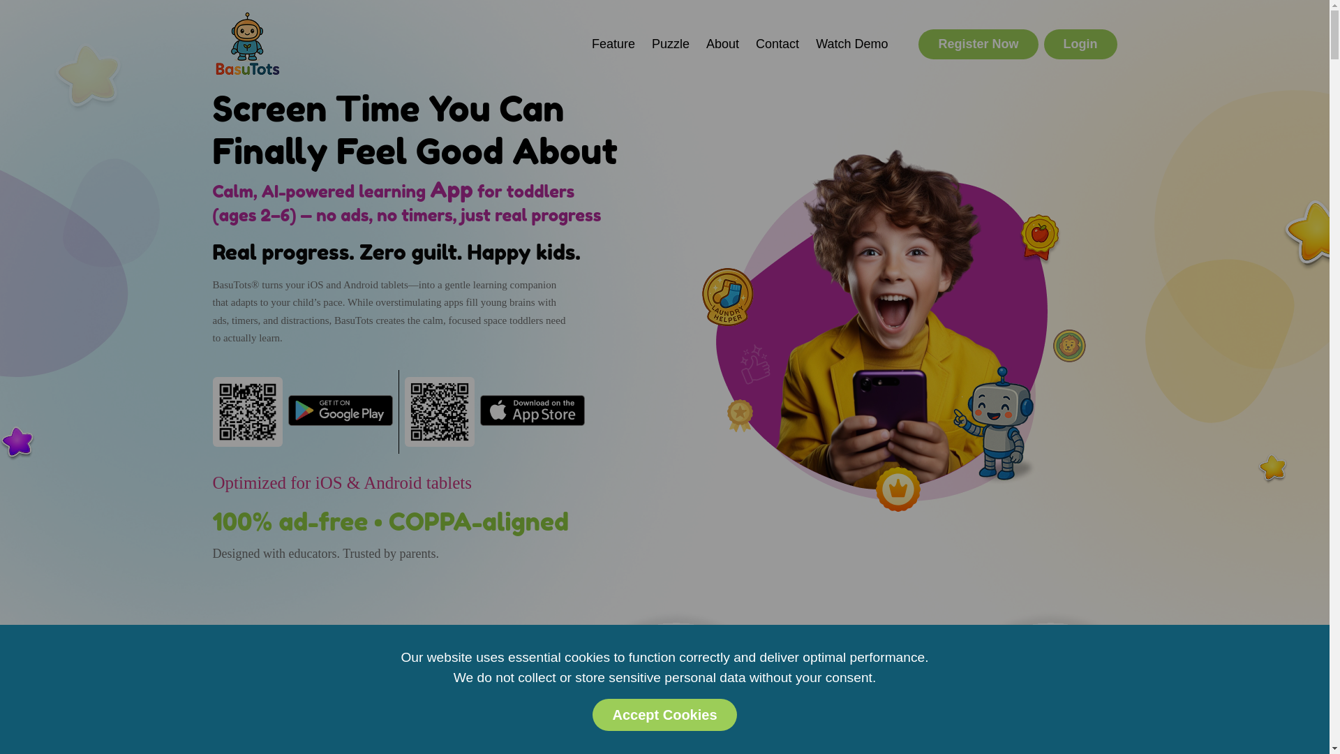website screenshot of https://mybasutots.com