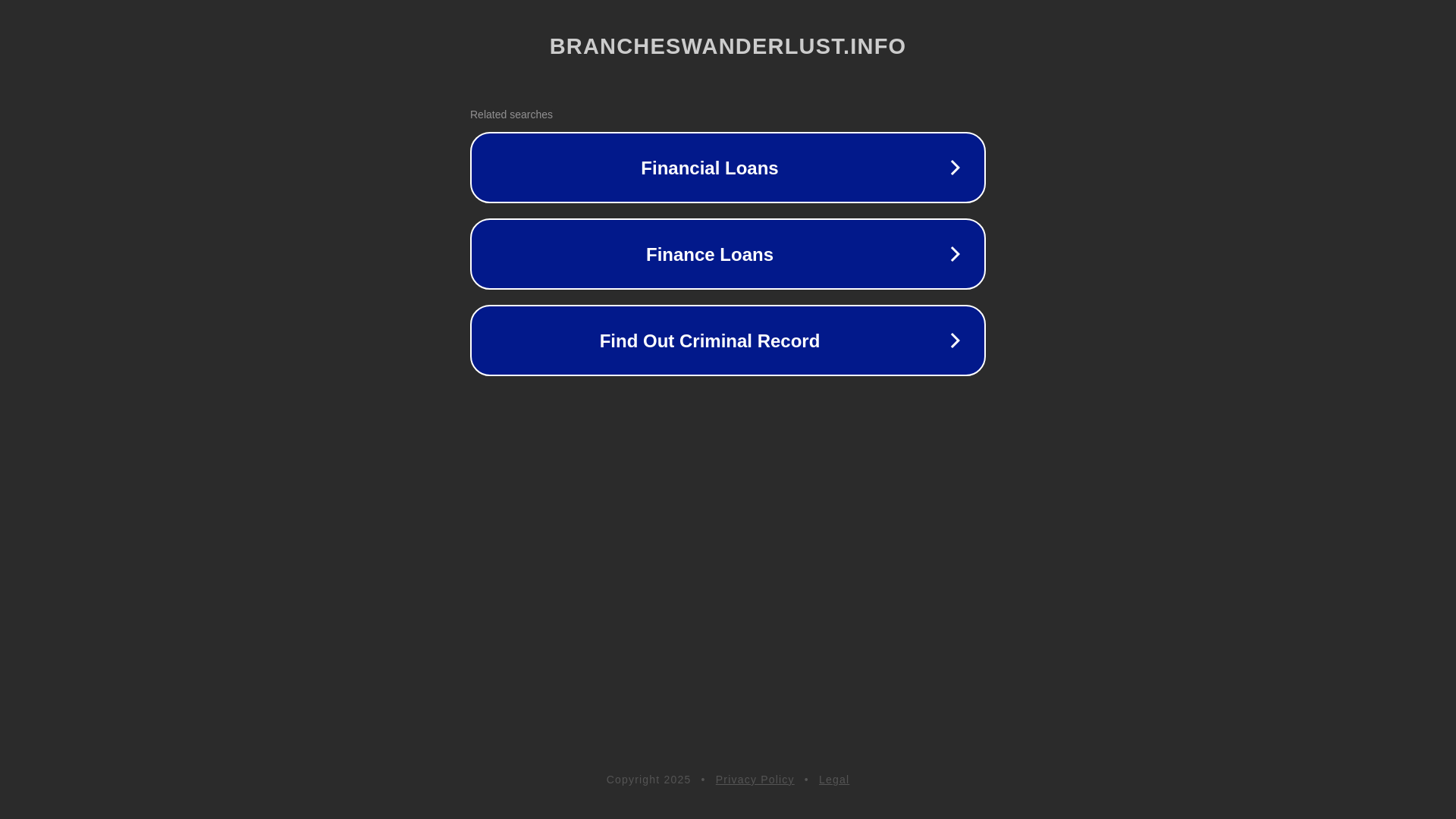 website screenshot of https://brancheswanderlust.info/