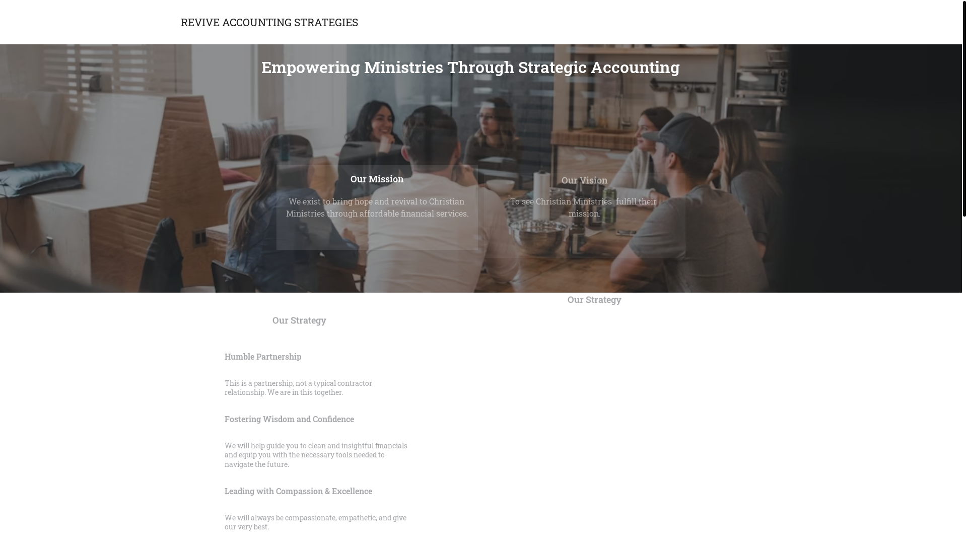 website screenshot of https://reviveaccounting.org/