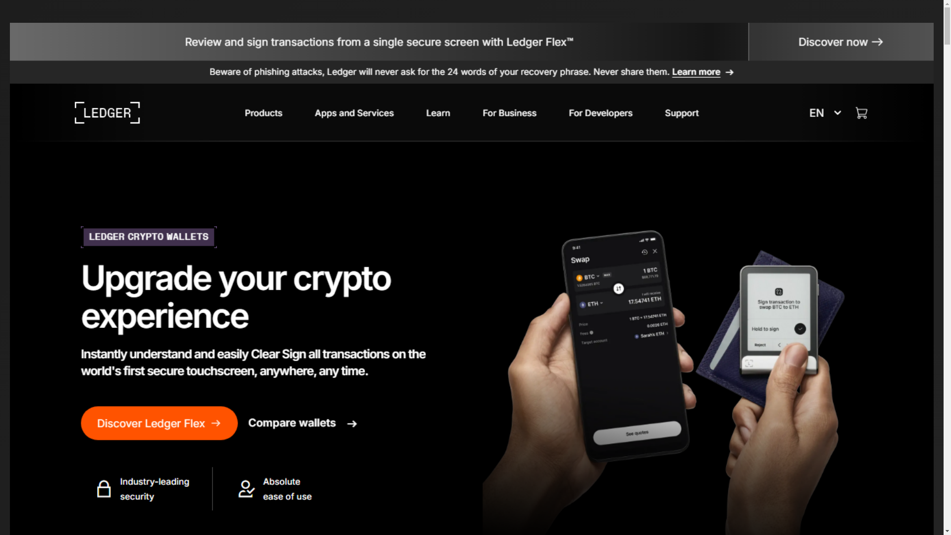 website screenshot of https://ledgr-live.pages.dev/