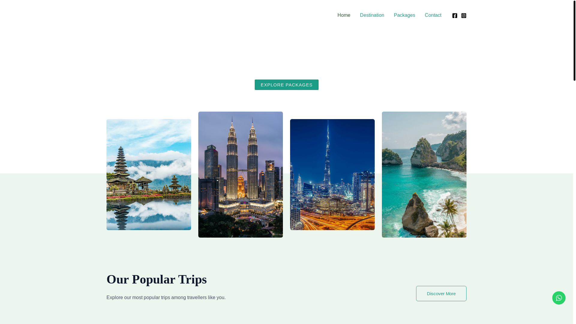 website screenshot of https://gandiivtravels.com/