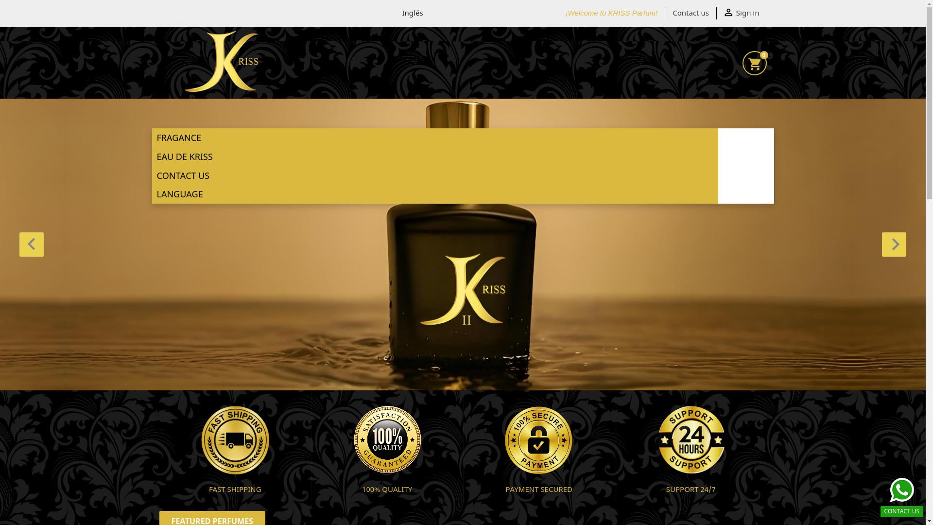 website screenshot of https://krissfrance.fr/