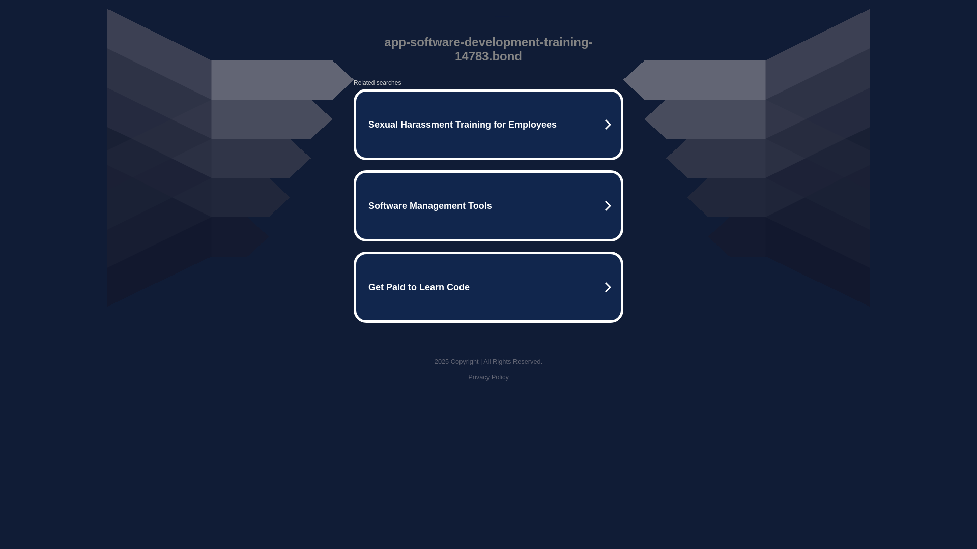 website screenshot of https://app-software-development-training-14783.bond/