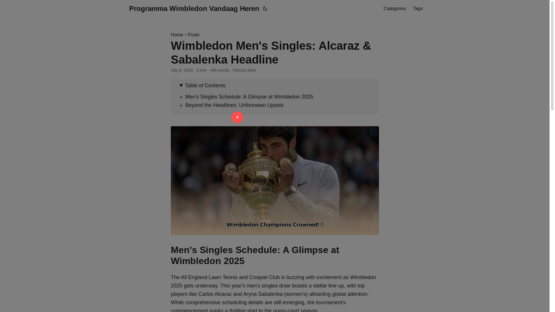 website screenshot of https://programma-wimbledon-vandaag-heren.pages.dev/