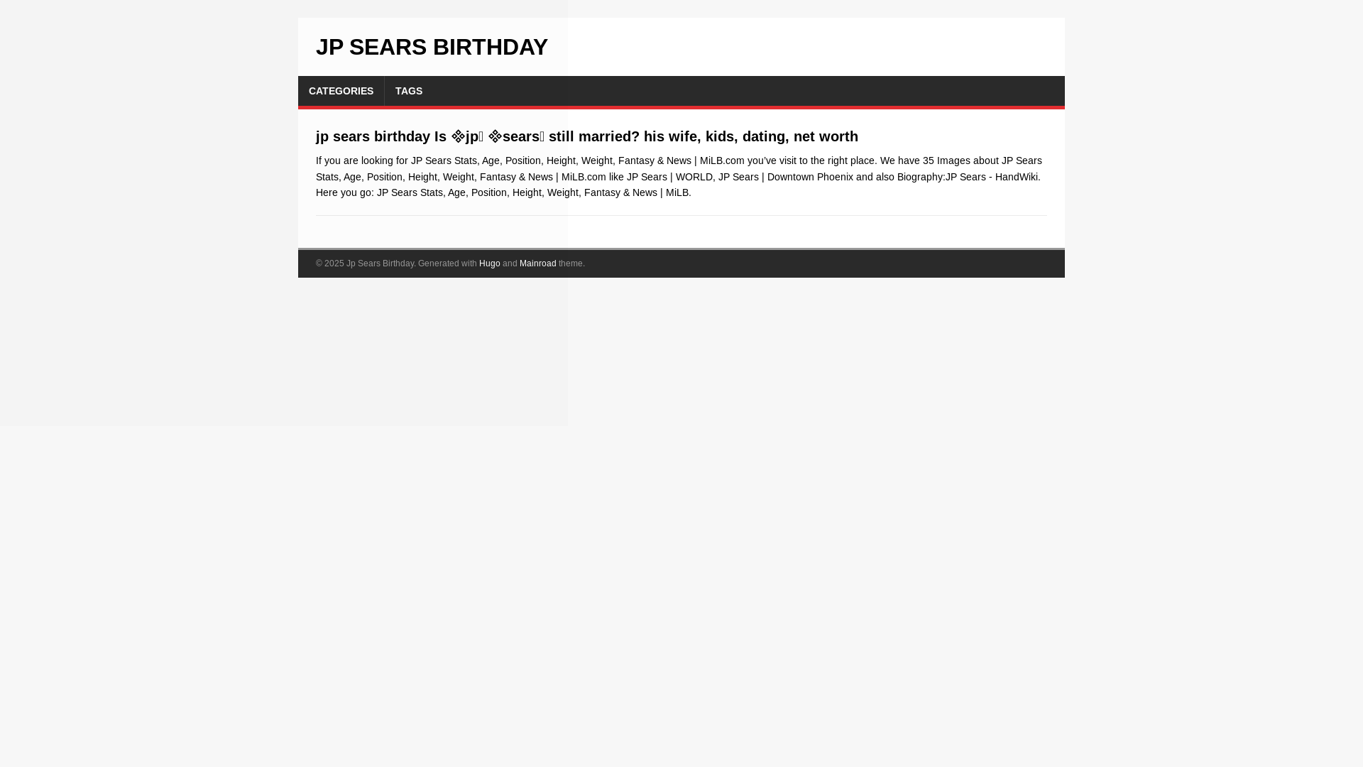 website screenshot of https://jp-sears-birthday.pages.dev/