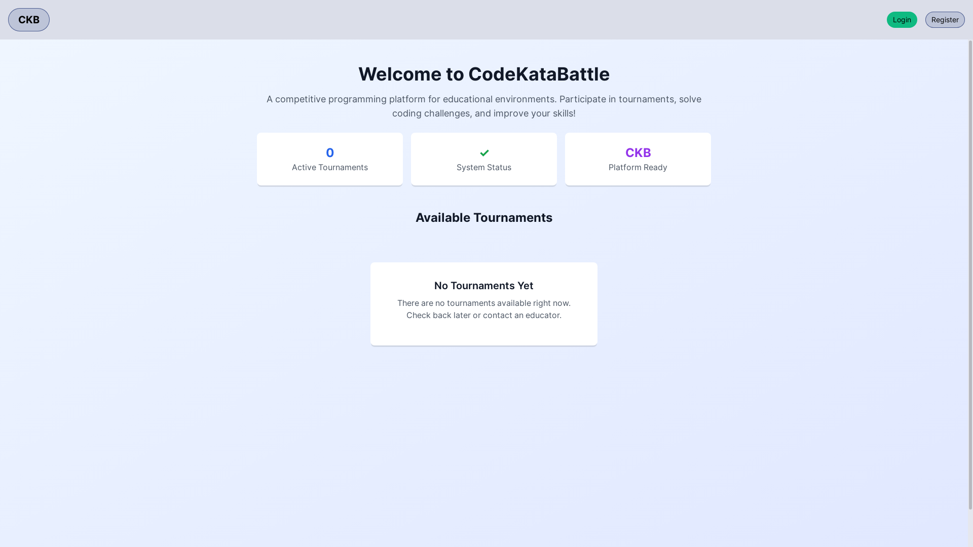 website screenshot of https://codekatabattle.com/