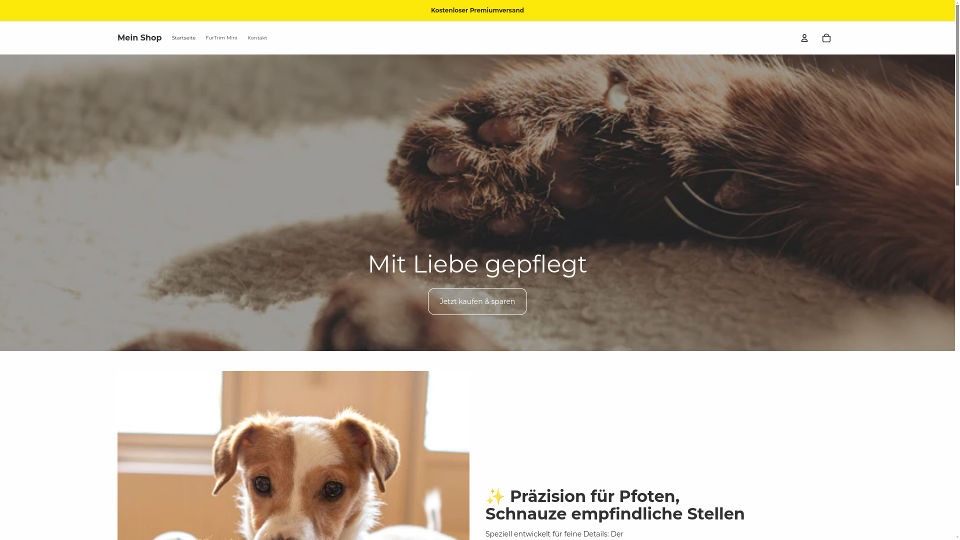 website screenshot of https://furtrim.de/