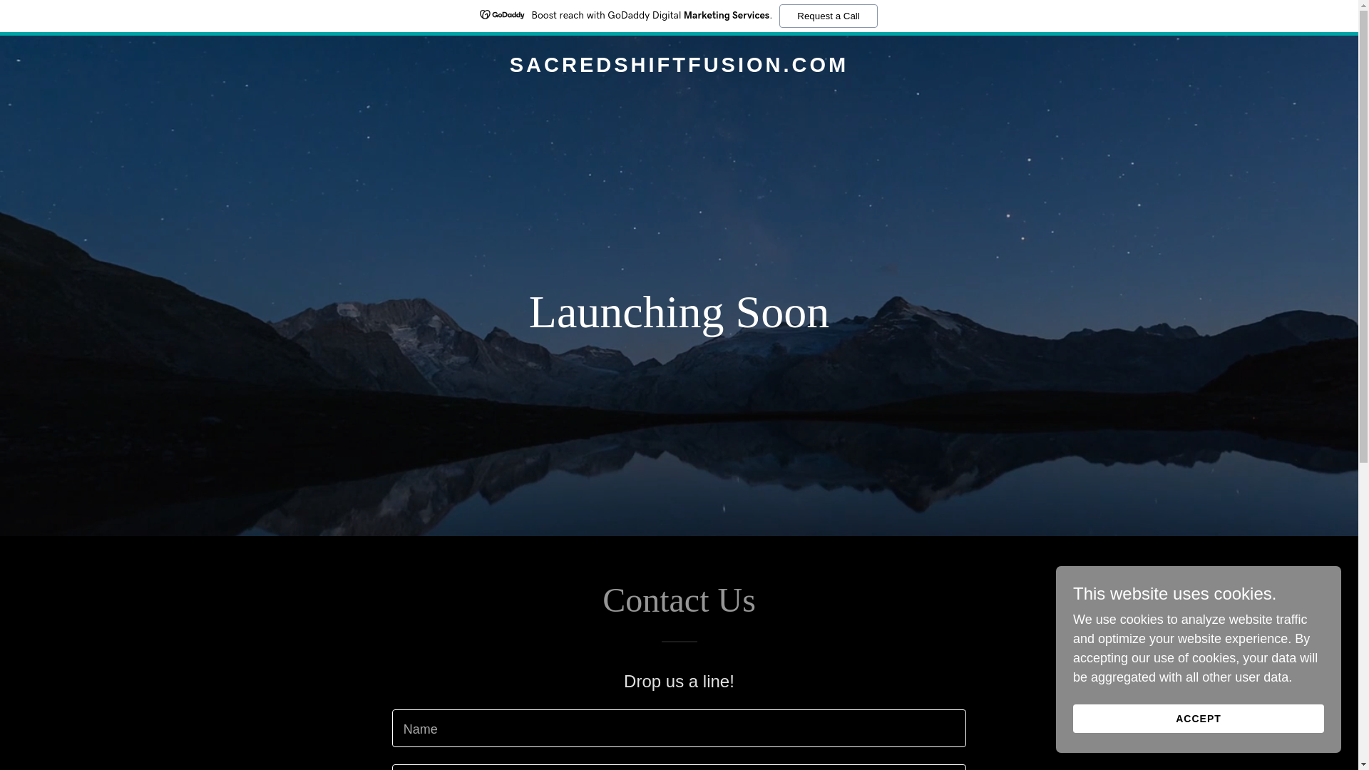 website screenshot of https://sacredshiftfusion.com/