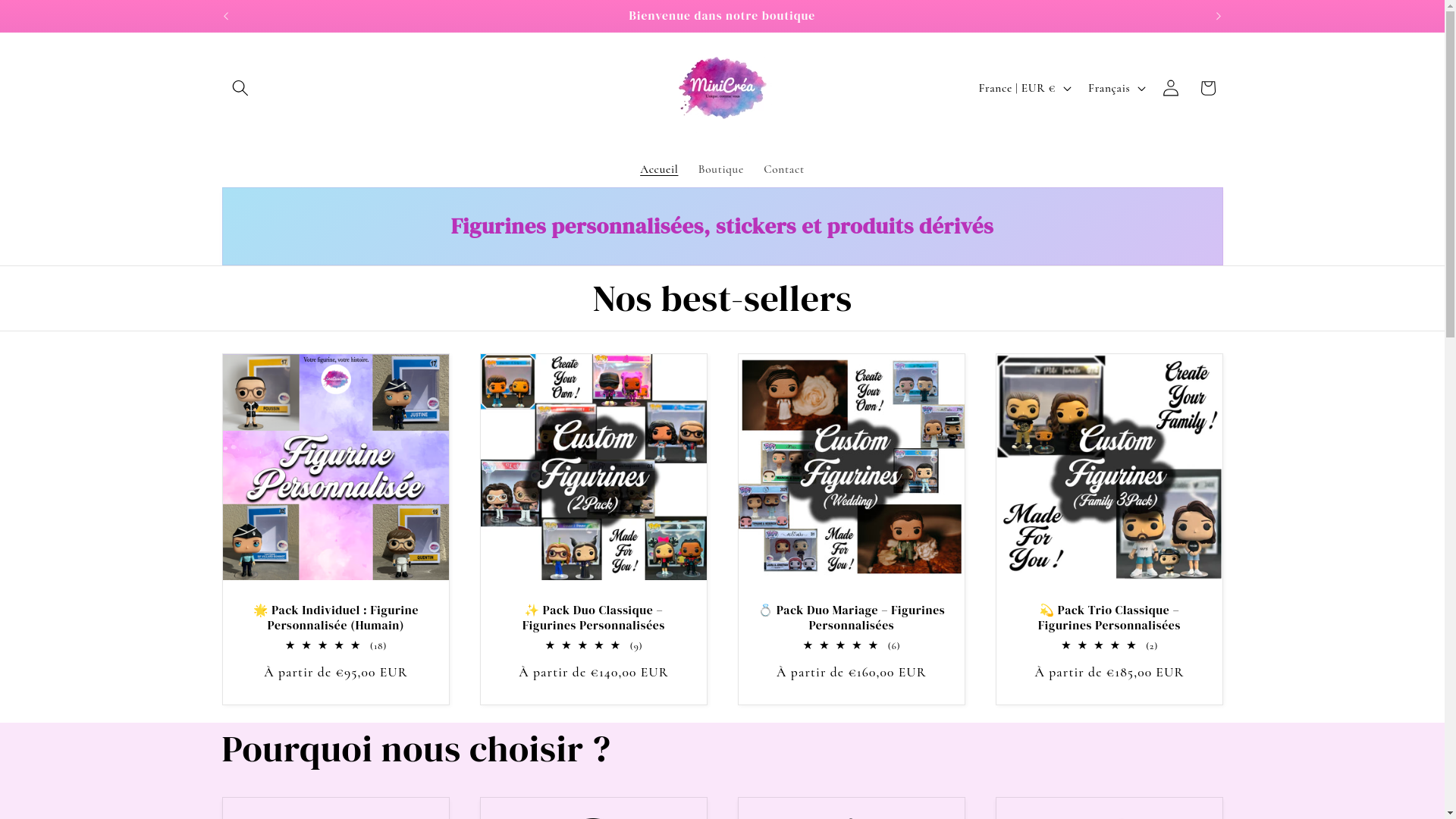 website screenshot of https://atelier-minicrea.fr/