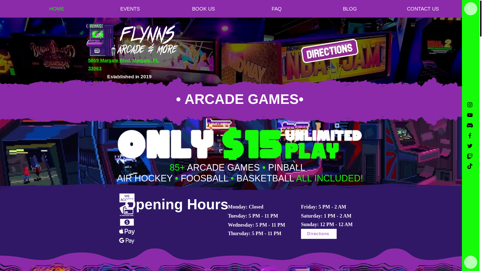website screenshot of https://tryflynnsgaming.org/