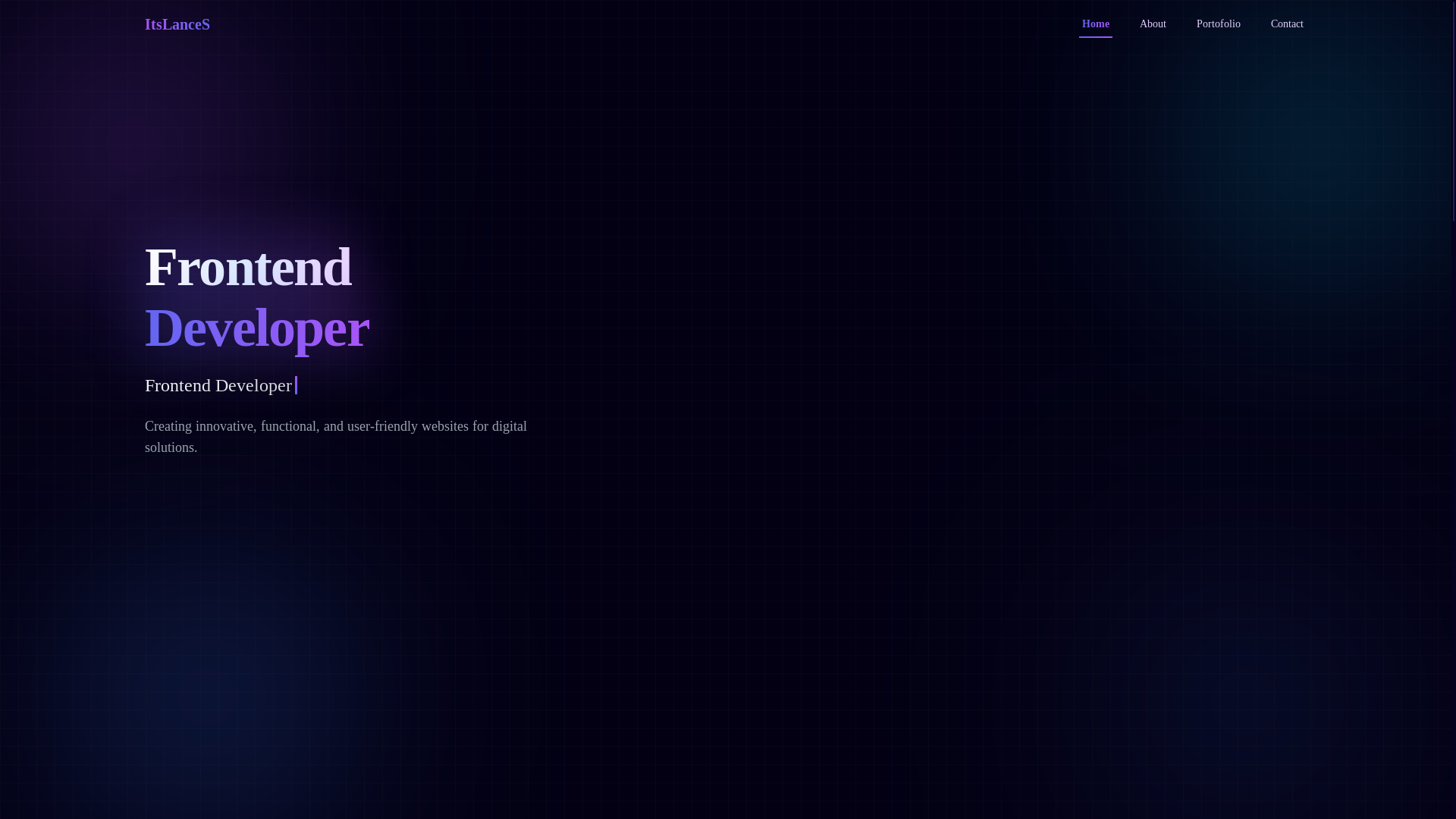 website screenshot of https://itslances.dev/