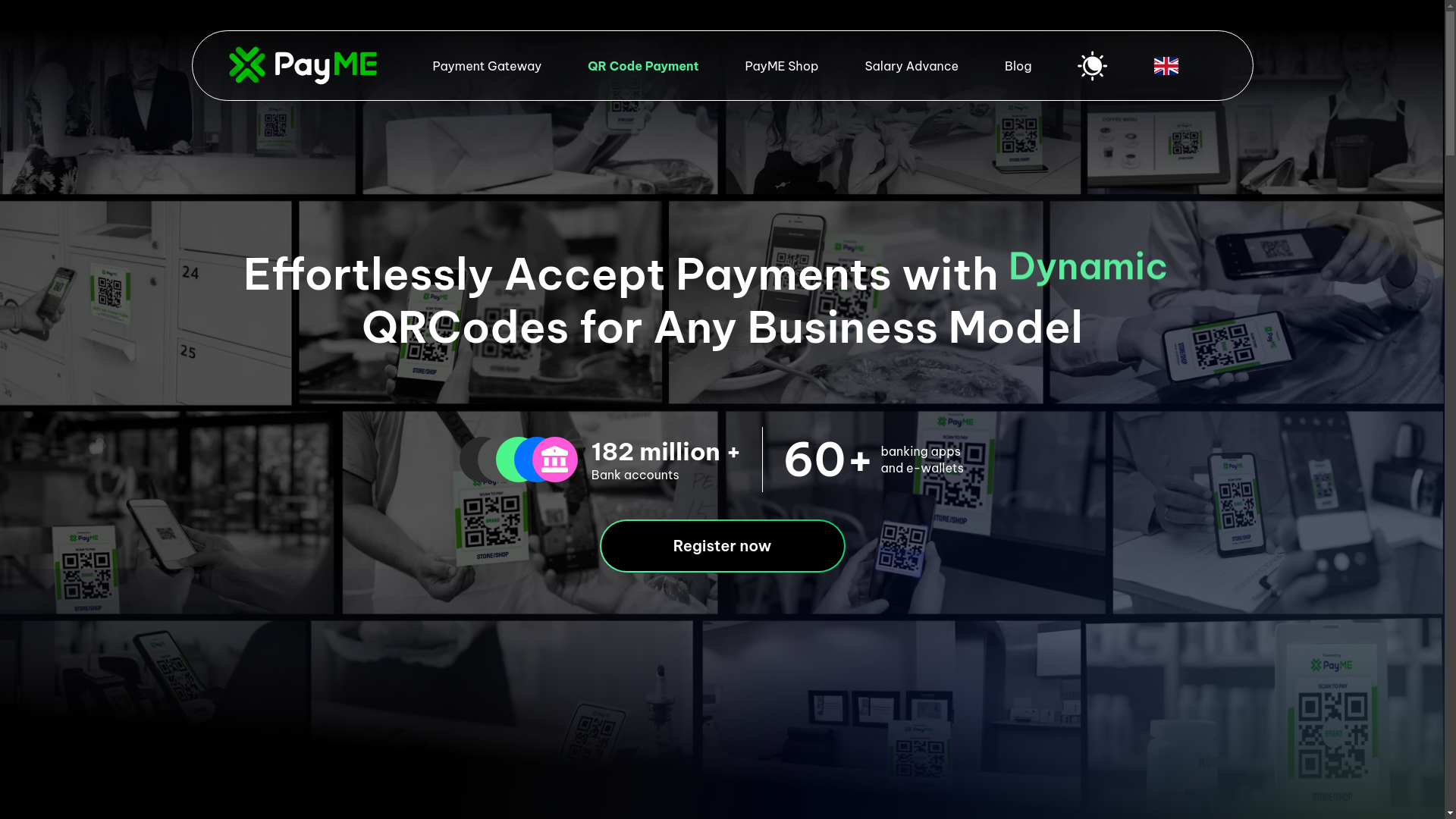 website screenshot of https://payme.vn/