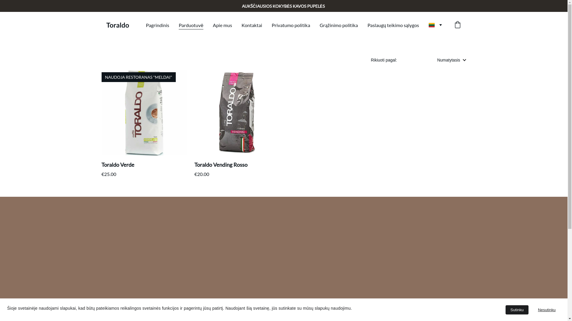 website screenshot of https://meldai.shop/