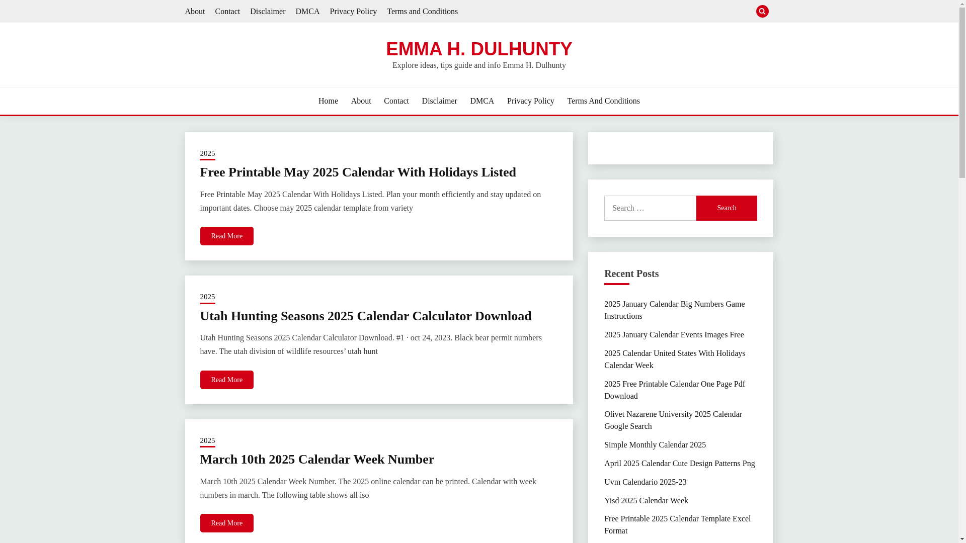 website screenshot of https://emmahdulhunty.pages.dev/