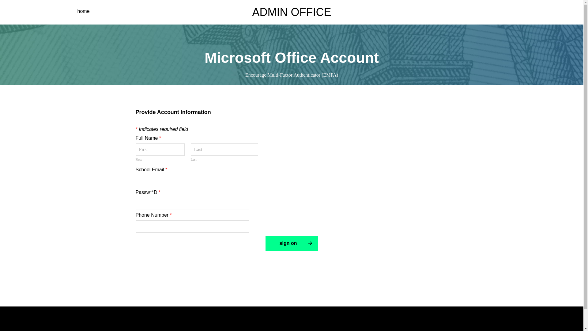 website screenshot of https://officeadmin2026.weebly.com/