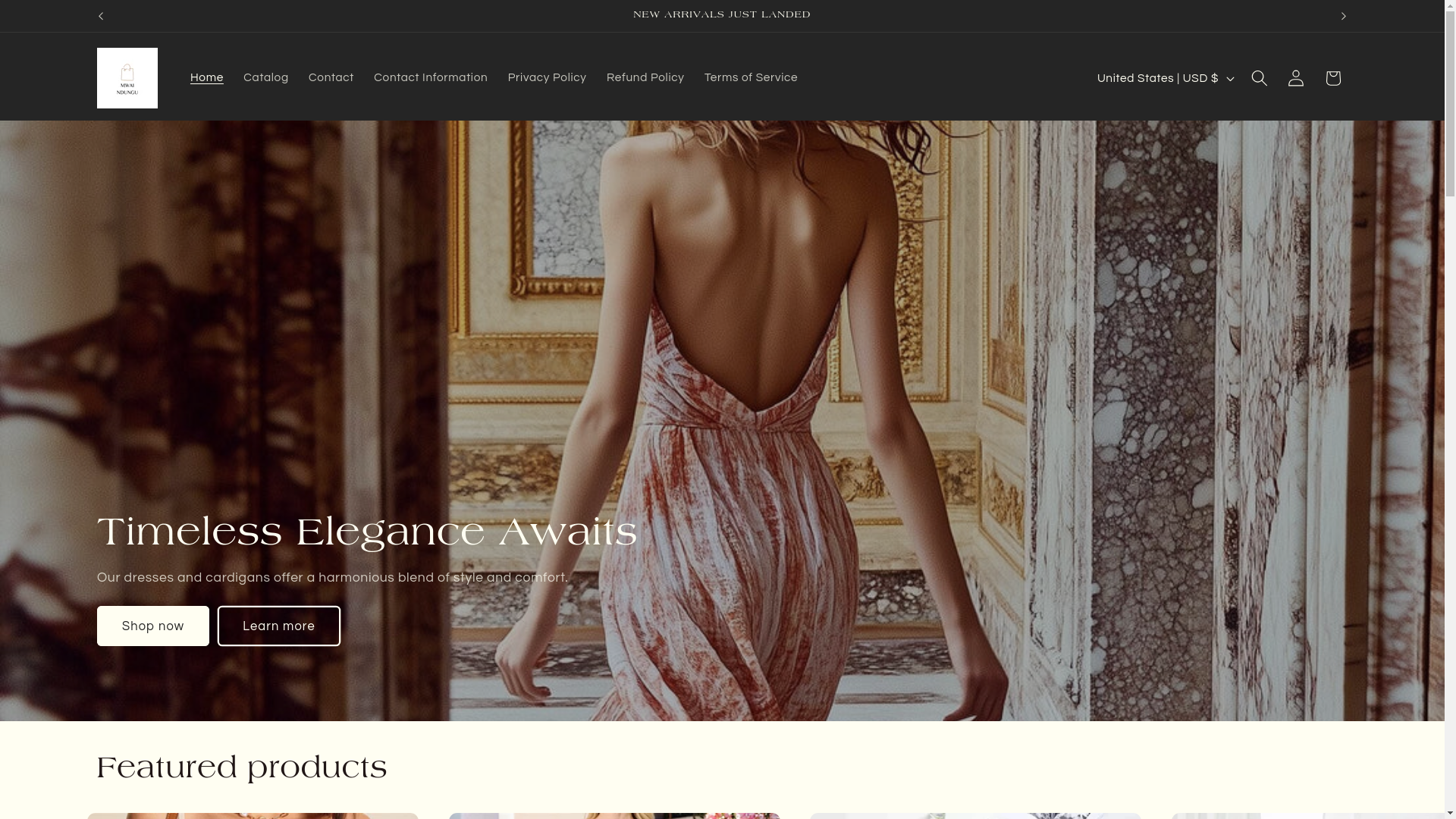website screenshot of https://mwaindungu.store/