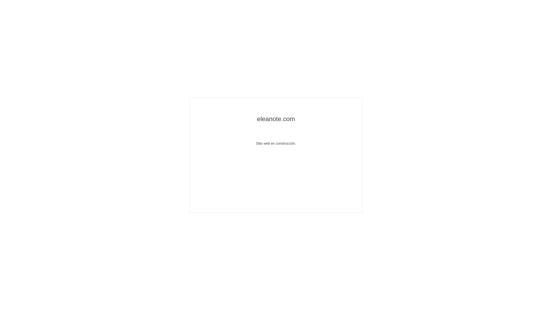website screenshot of https://eleanote.com/