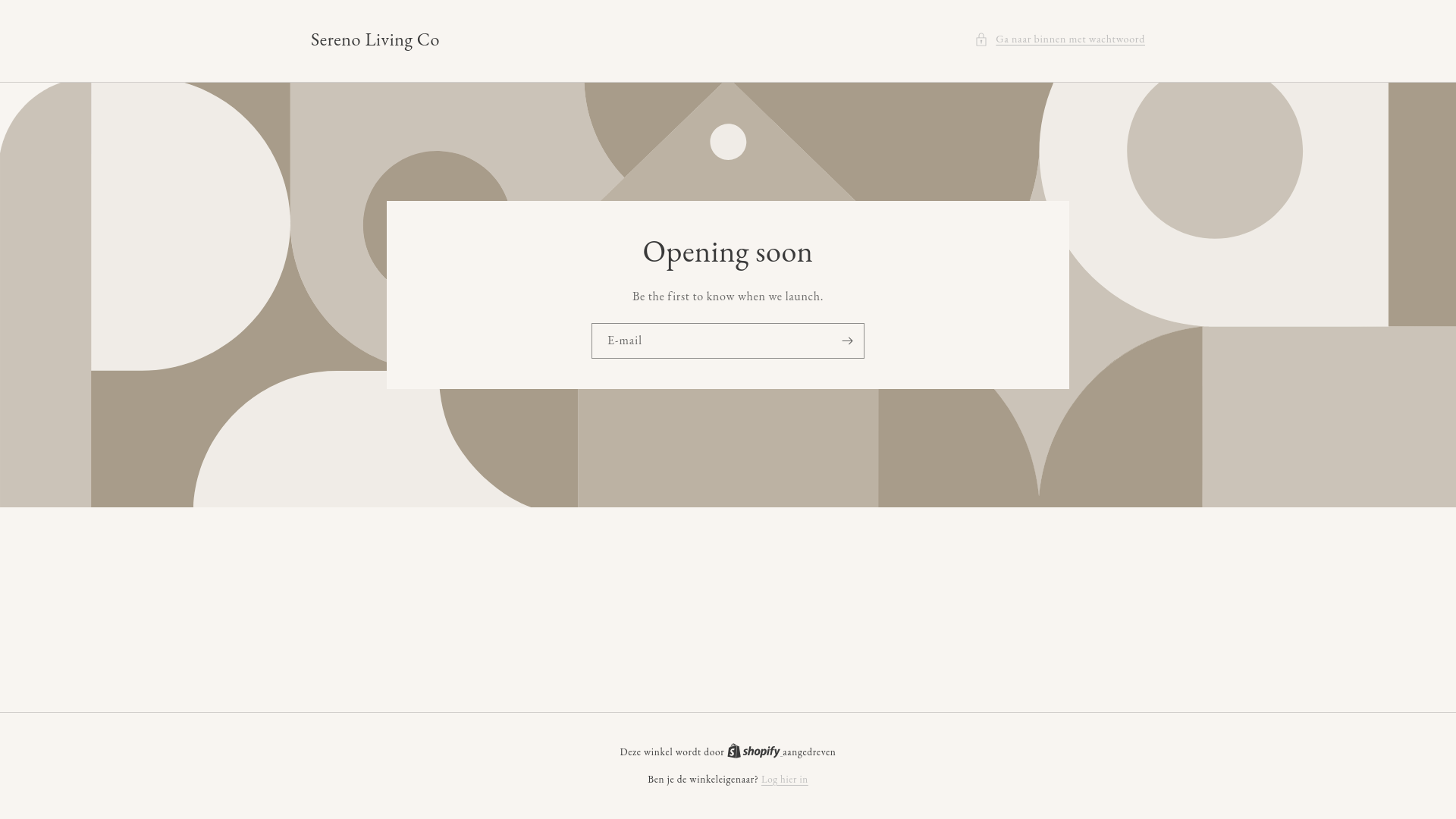 website screenshot of https://serenolivingco.com/