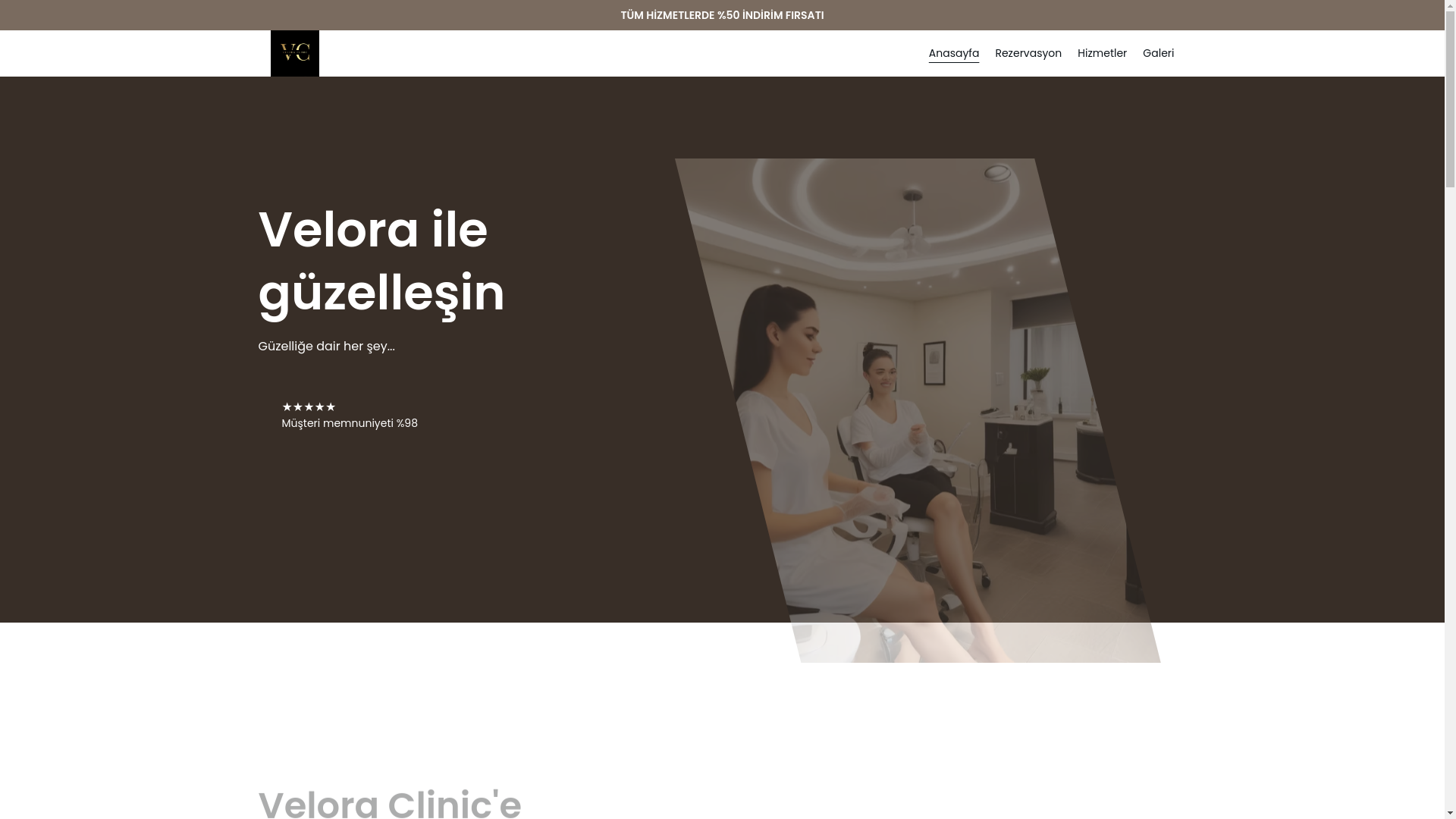 website screenshot of https://veloraclinic.net/
