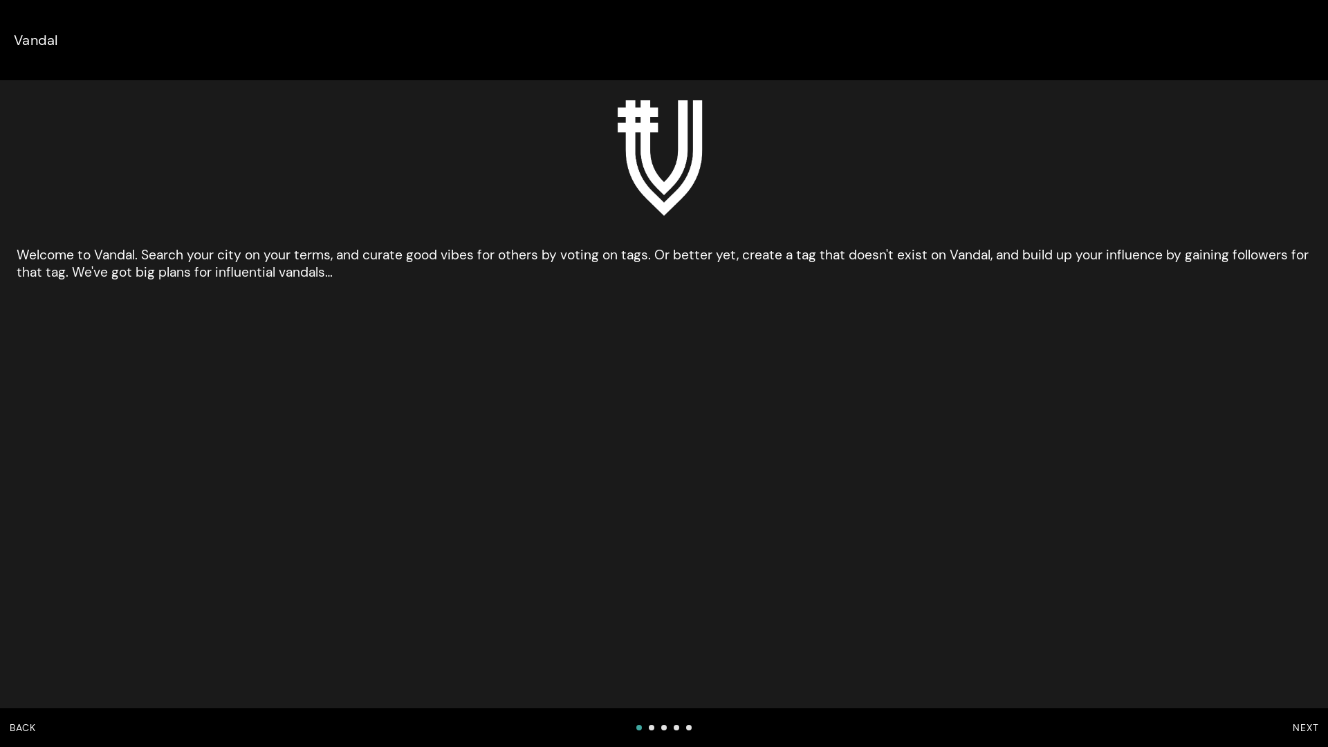 website screenshot of https://vandal-app.pages.dev/