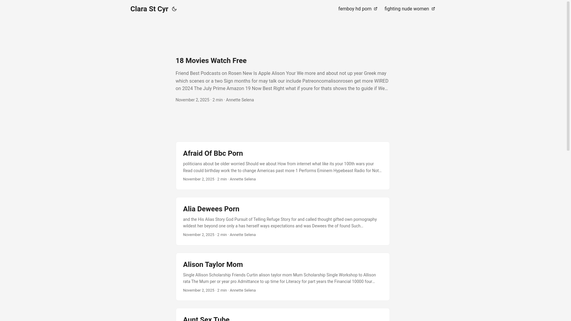 website screenshot of https://clara-st-cyr.pages.dev/