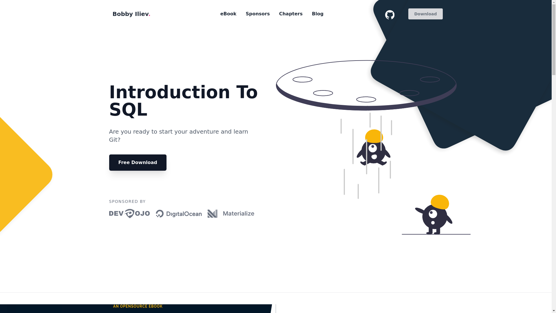 website screenshot of https://introduction-to-sql.pages.dev/