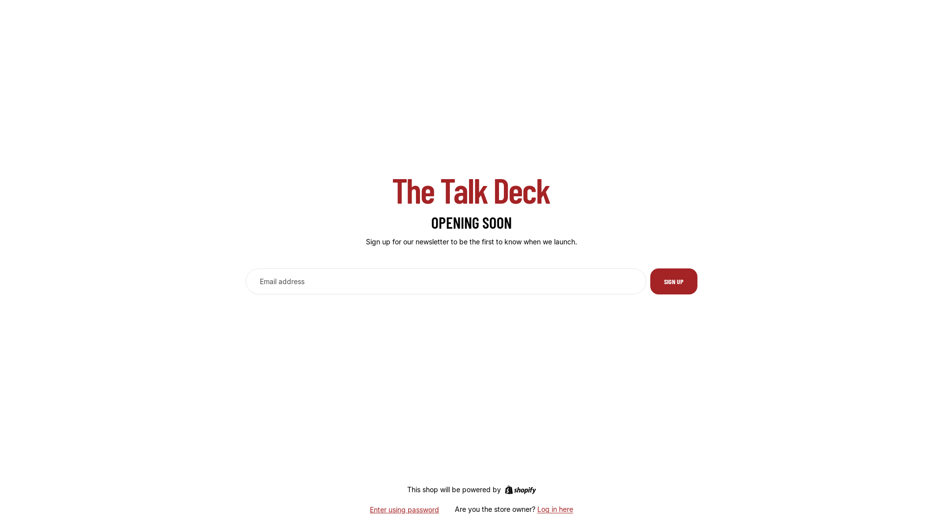 website screenshot of https://thetalkdeck.com/