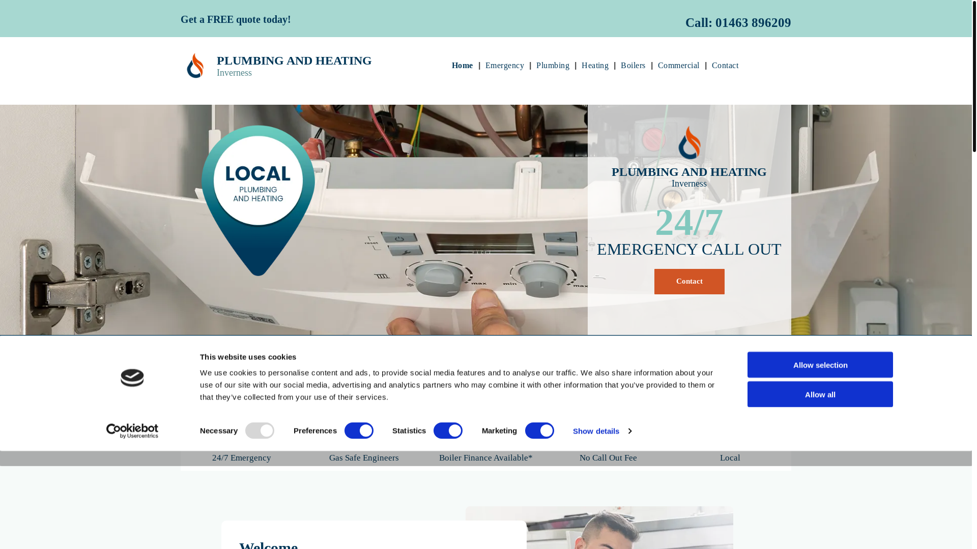 website screenshot of https://waplumbingheatinginverness.co.uk/