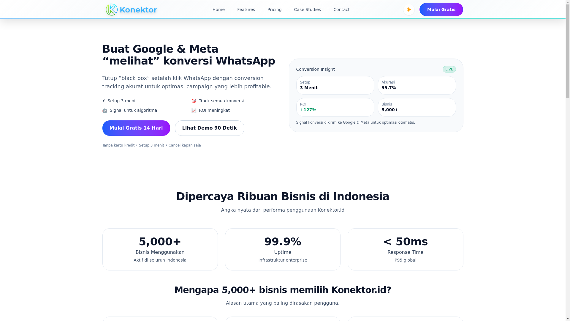 website screenshot of https://konektor-landing.pages.dev/