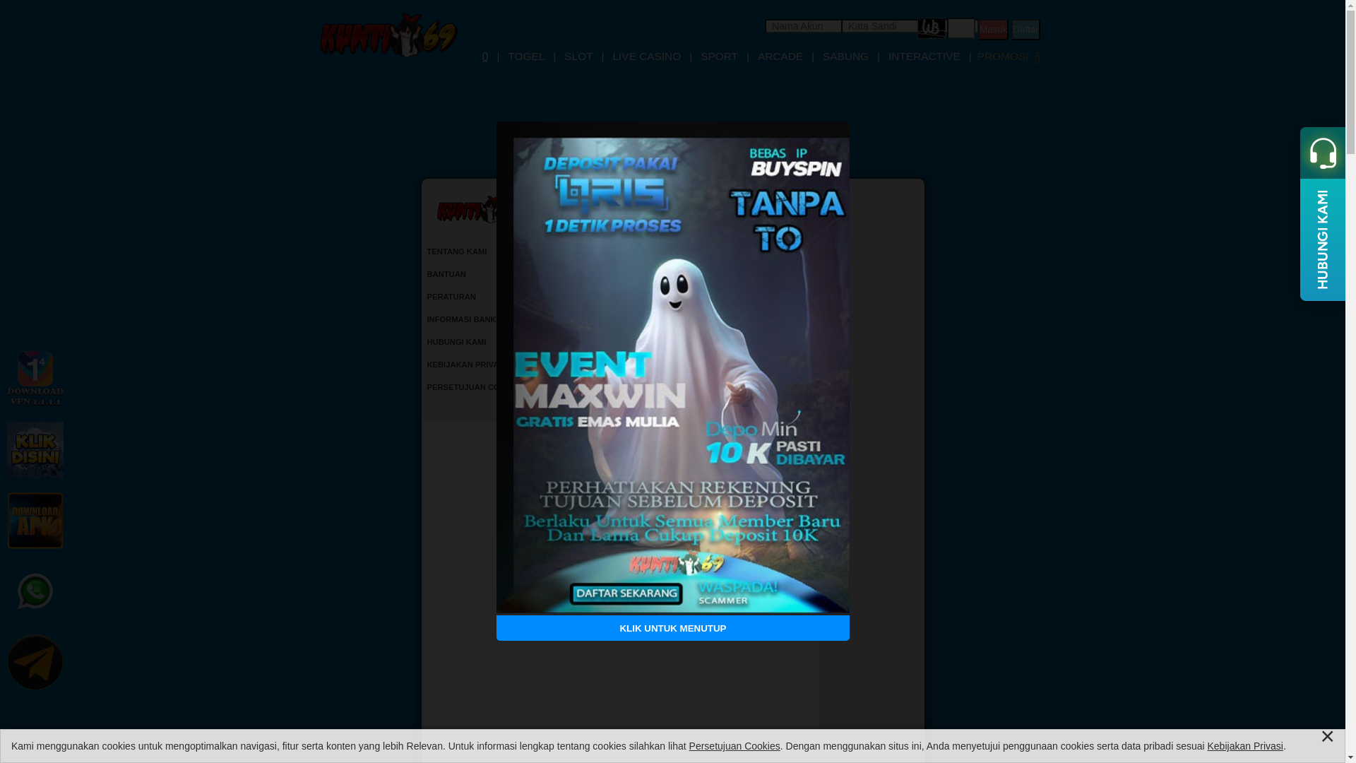 website screenshot of https://kuntilanak69.com/