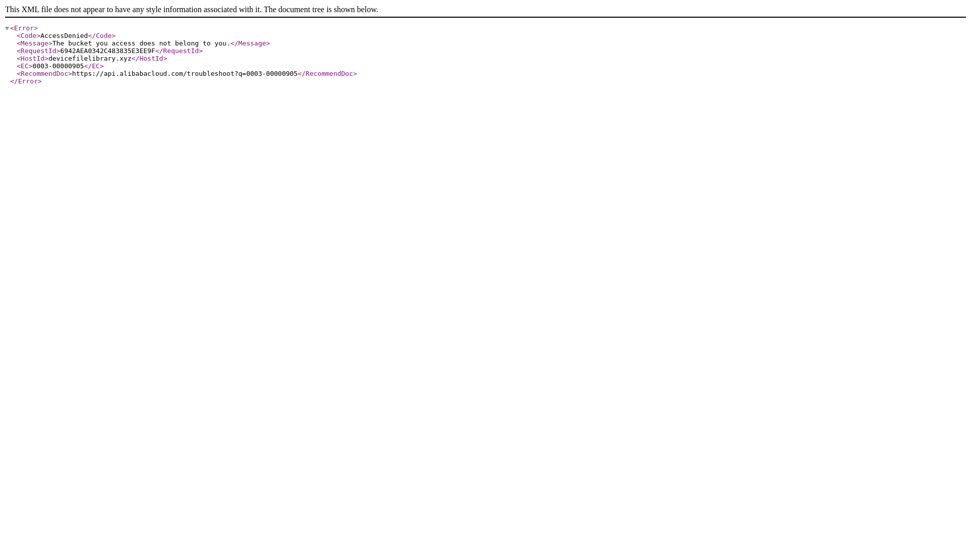 website screenshot of https://devicefilelibrary.xyz/