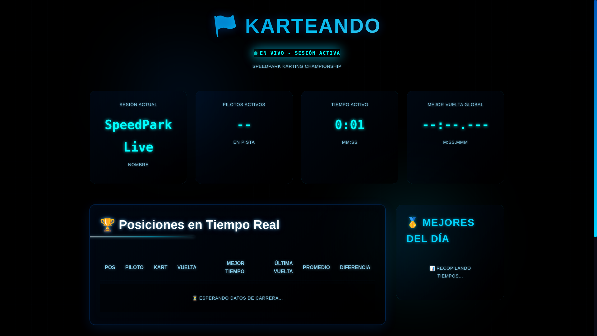 website screenshot of https://karteando.cl/
