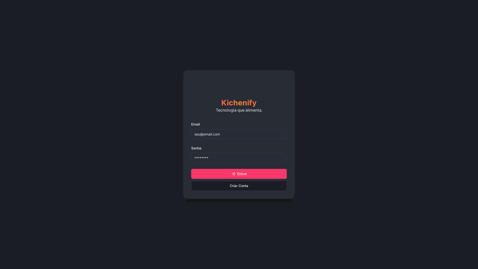 website screenshot of https://kichenify.com.br/