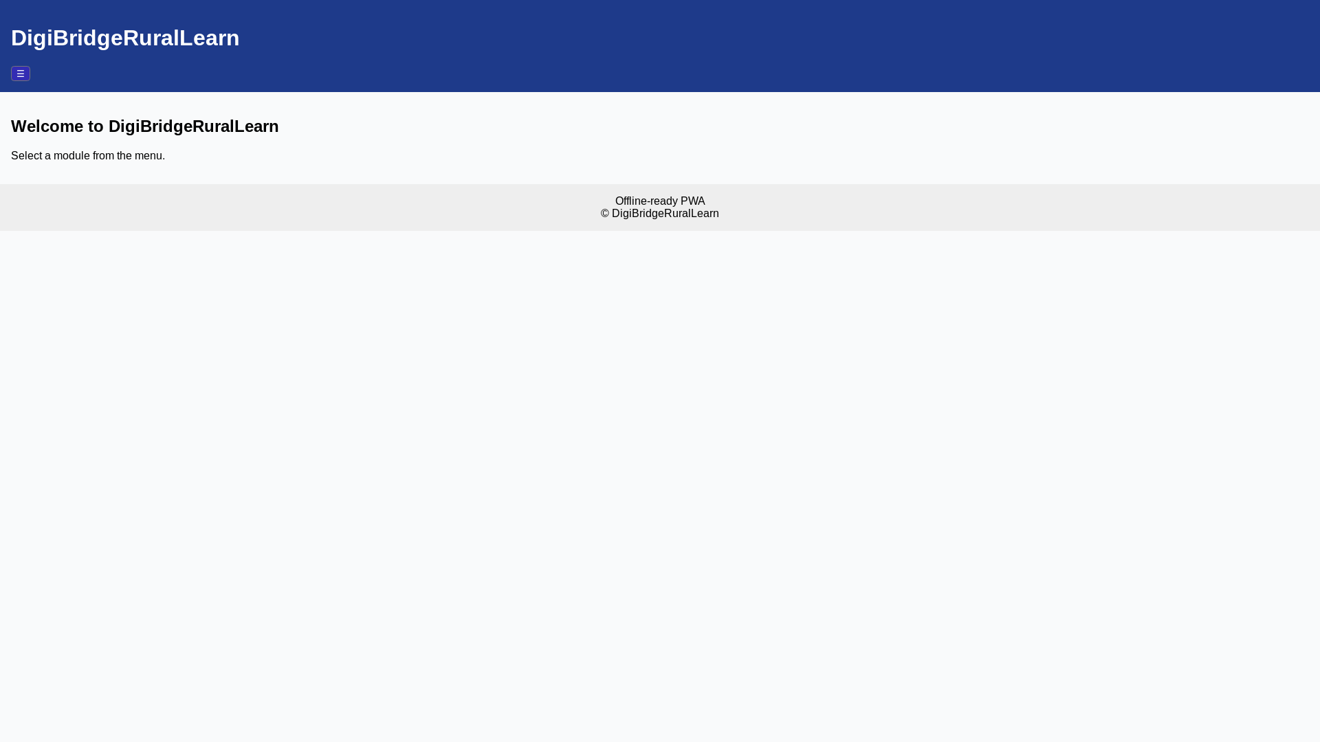 website screenshot of https://digibridgerurallearn2.pages.dev/