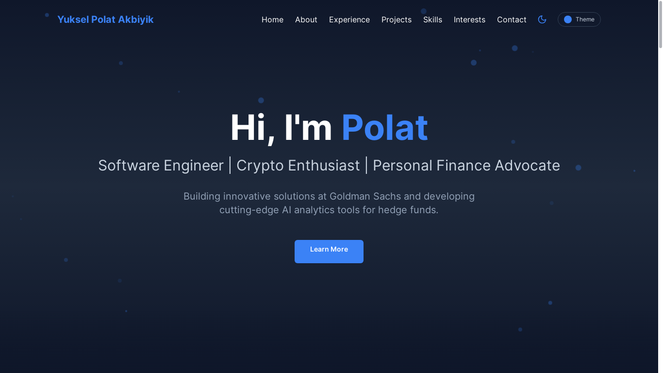 website screenshot of https://ypolat.com/