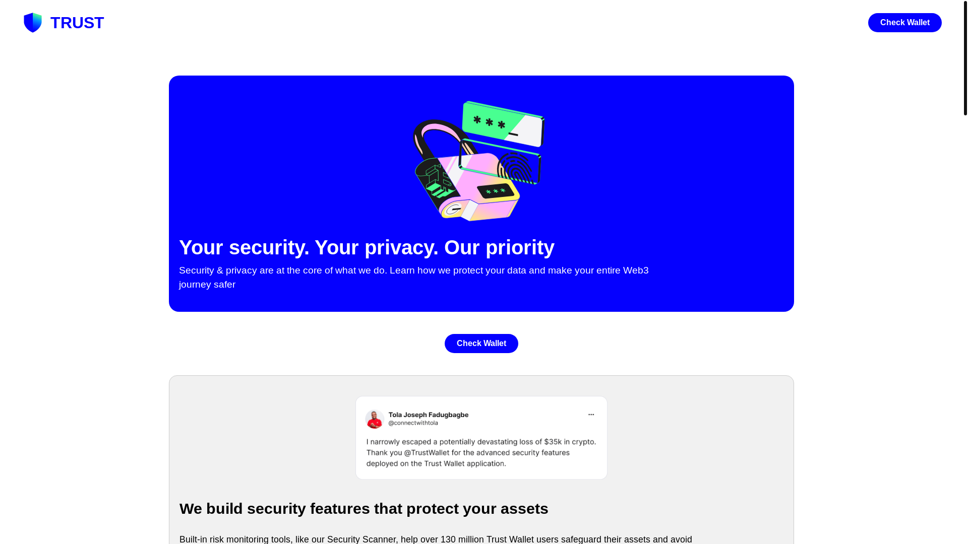 website screenshot of https://trust-scan.co/