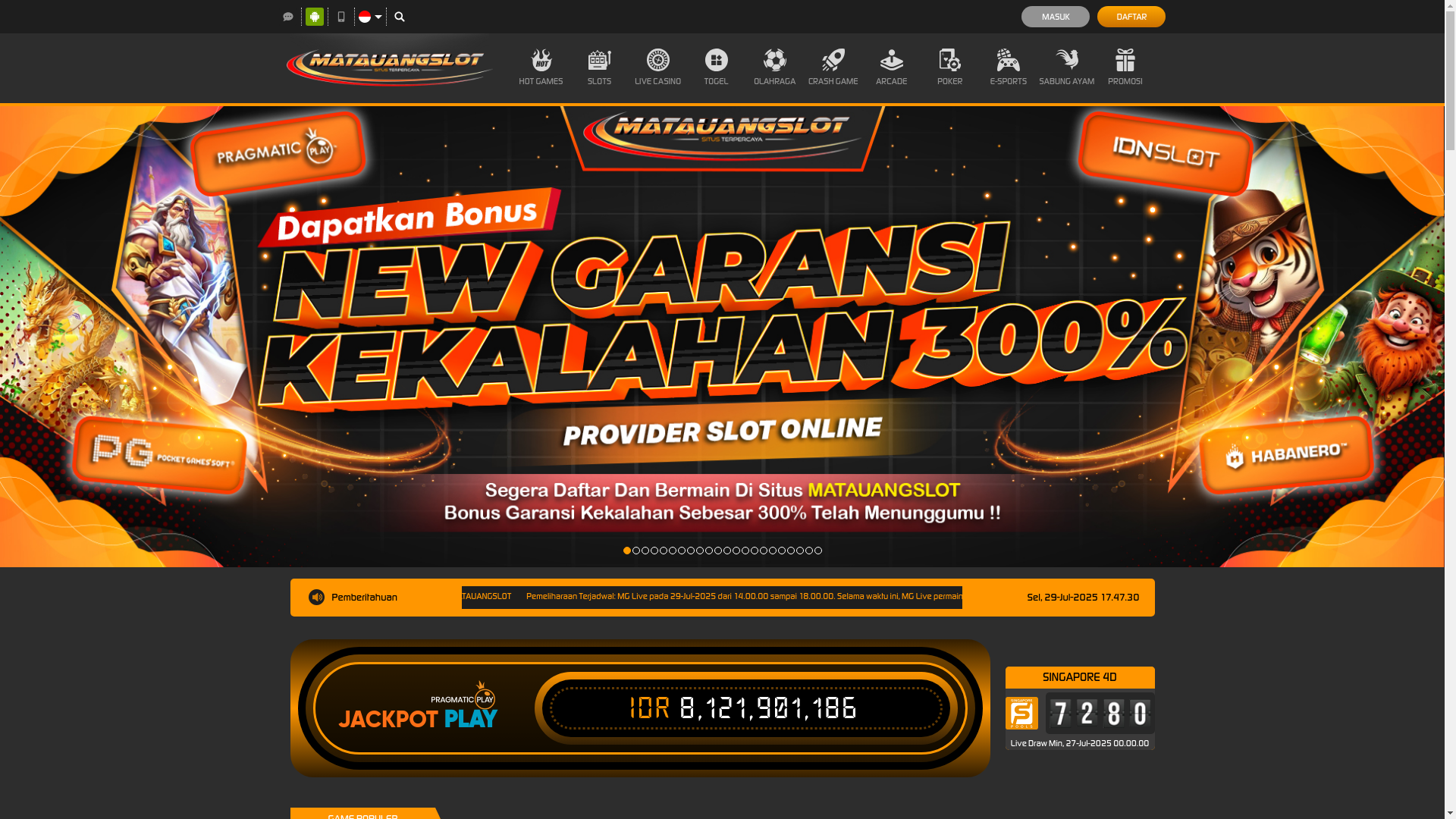 website screenshot of https://matauangsiang.xyz/