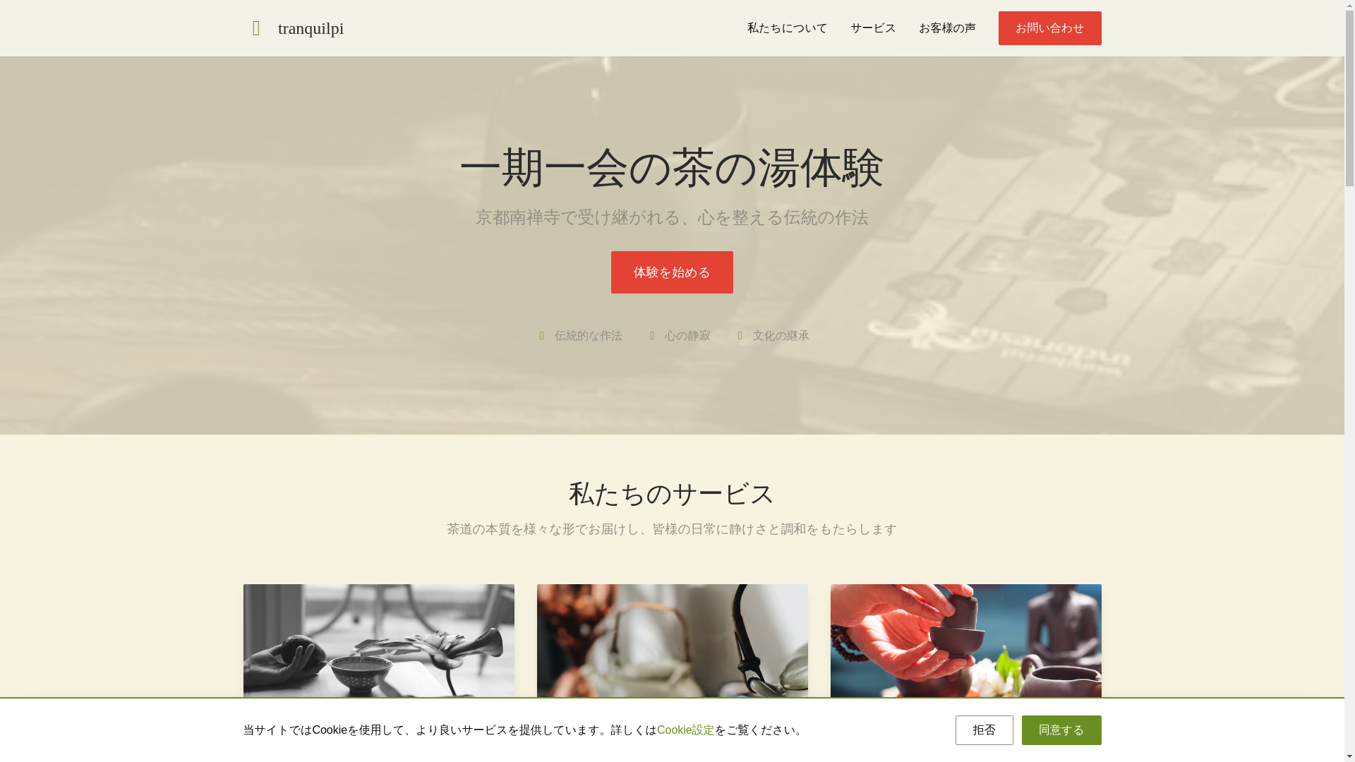 website screenshot of https://tranquilpathjp.pro/