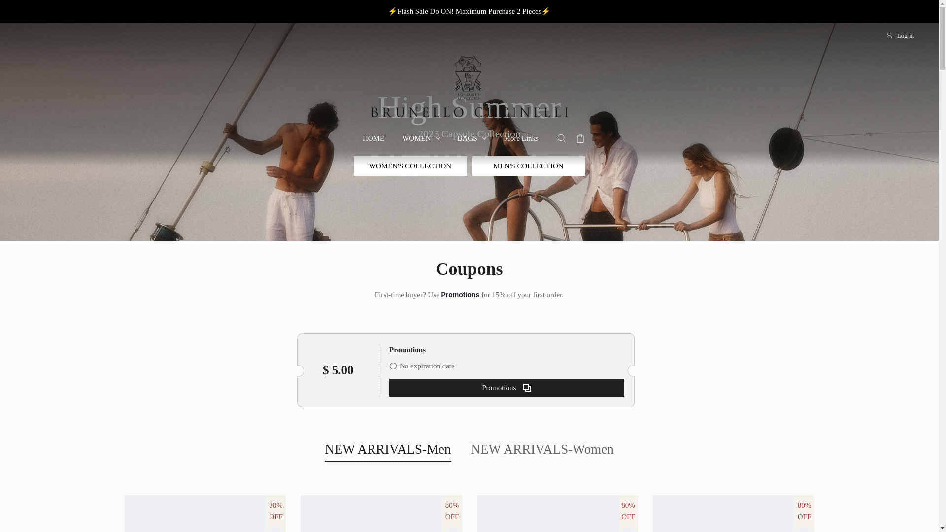 website screenshot of https://brunellocucinellieu.shop/