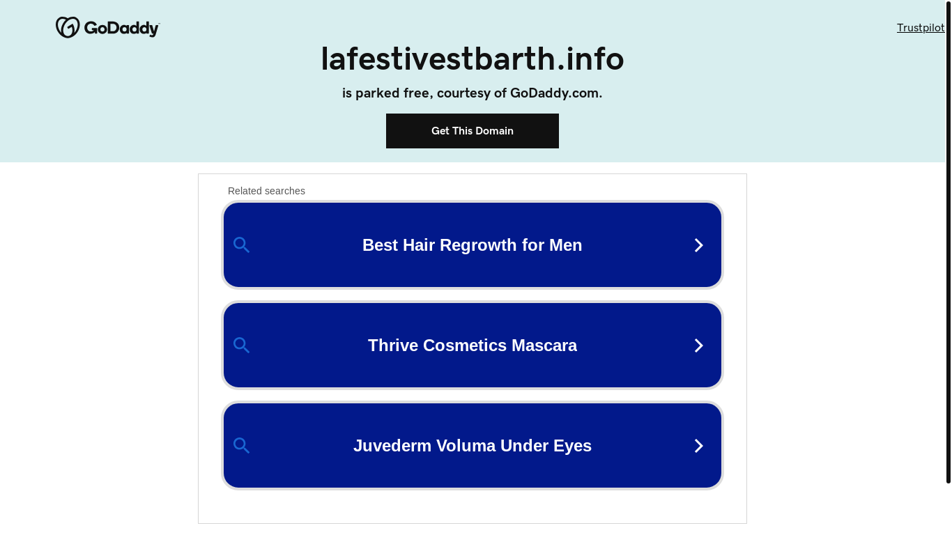 website screenshot of https://lafestivestbarth.info/