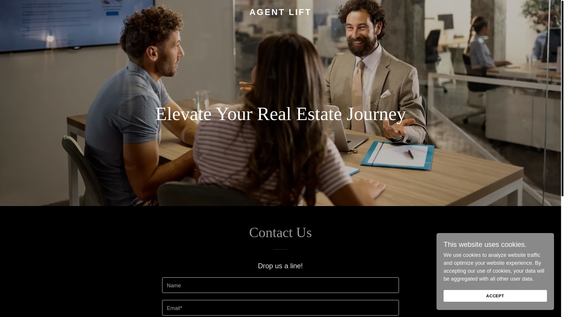 website screenshot of https://agentlift.net/