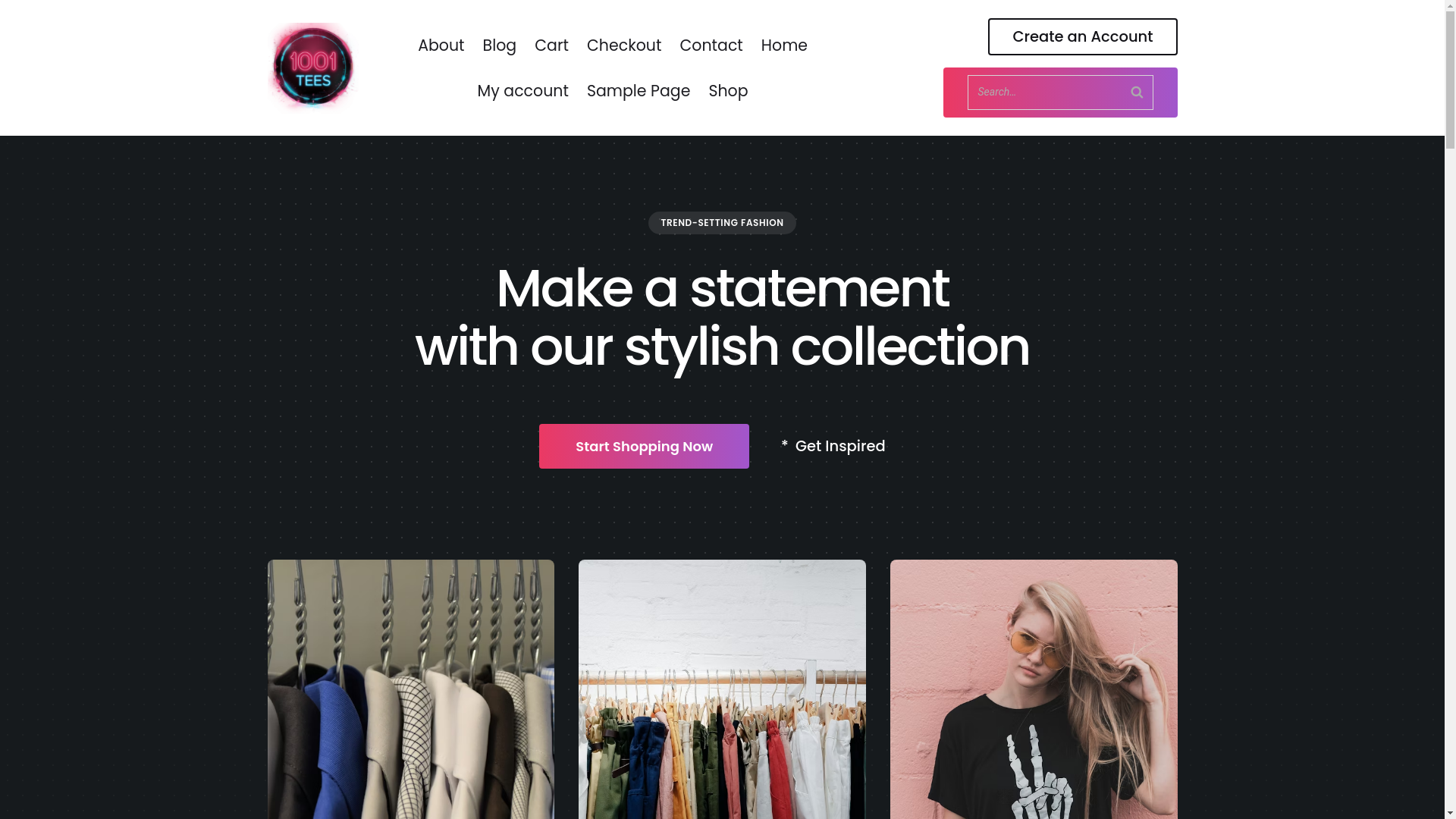 website screenshot of https://1001tees.net/